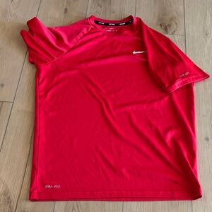 Nike Men's Bright Red Dri-FIT Tee